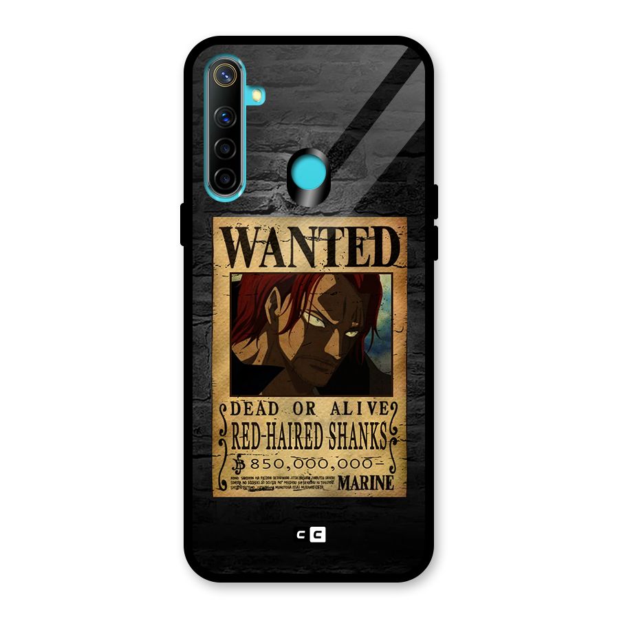 Shanks Wanted Glass Back Case for Realme 5