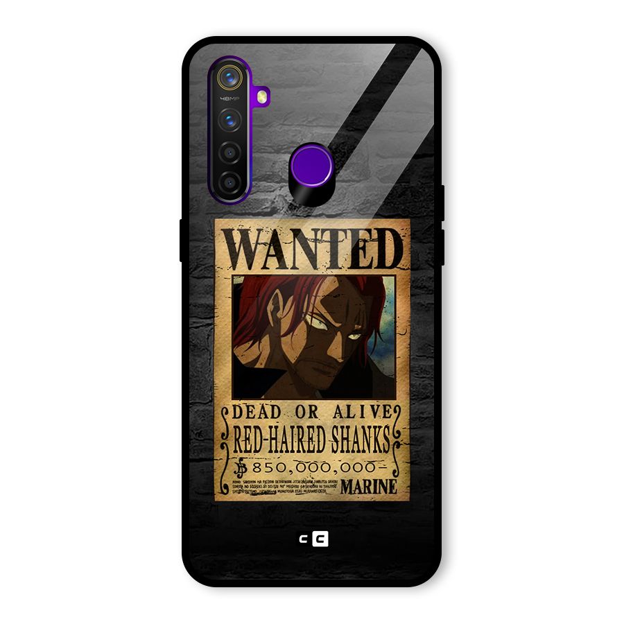 Shanks Wanted Glass Back Case for Realme 5 Pro