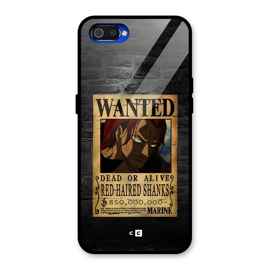Shanks Wanted Glass Back Case for Realme C2