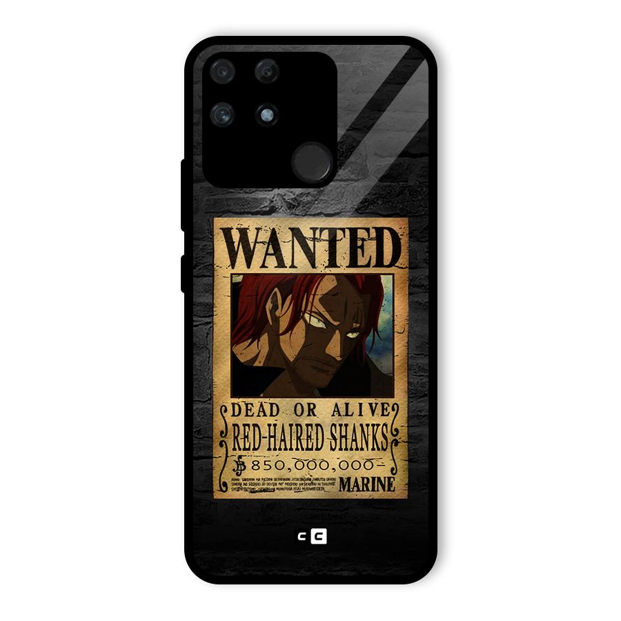 Shanks Wanted Glass Back Case for Realme Narzo 50A