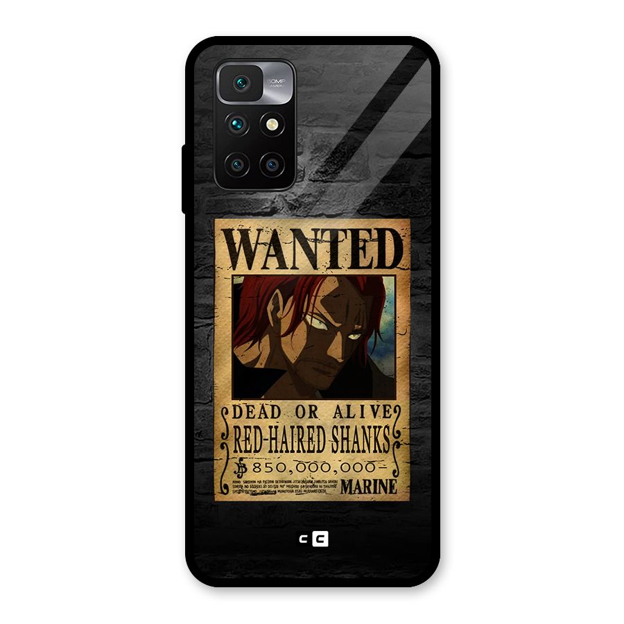 Shanks Wanted Glass Back Case for Redmi 10 Prime