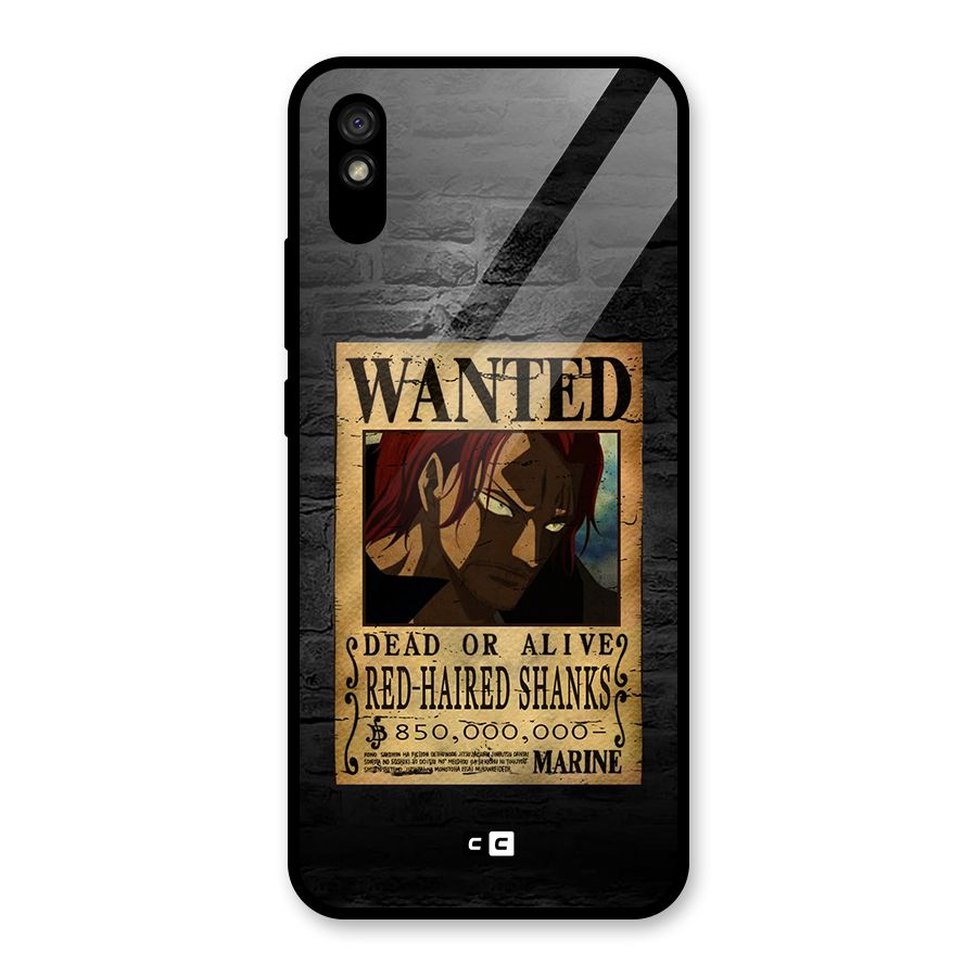 Shanks Wanted Glass Back Case for Redmi 9A