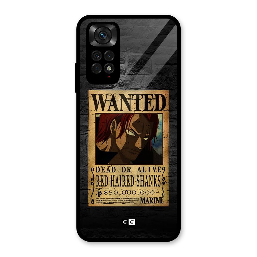 Shanks Wanted Glass Back Case for Redmi Note 11S