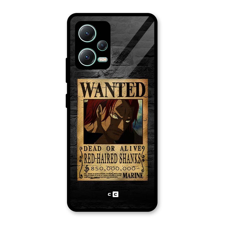 Shanks Wanted Glass Back Case for Redmi Note 12 5G