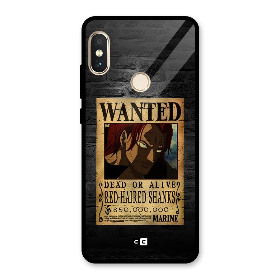 Shanks Wanted Glass Back Case for Redmi Note 5 Pro