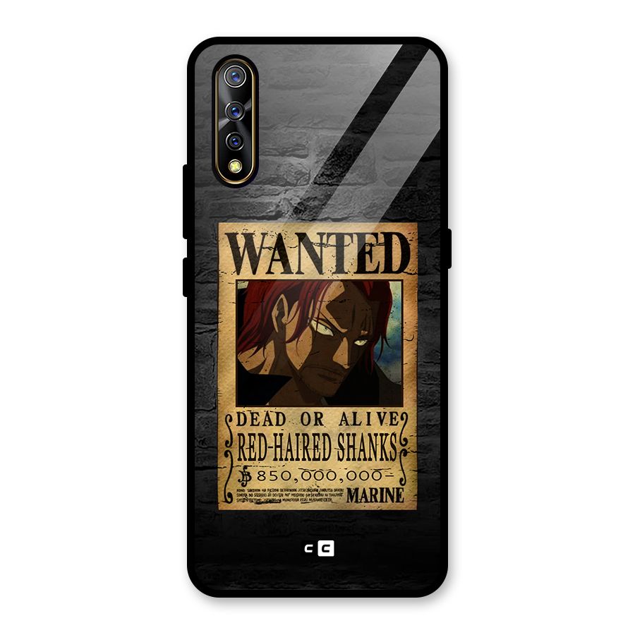 Shanks Wanted Glass Back Case for Vivo S1