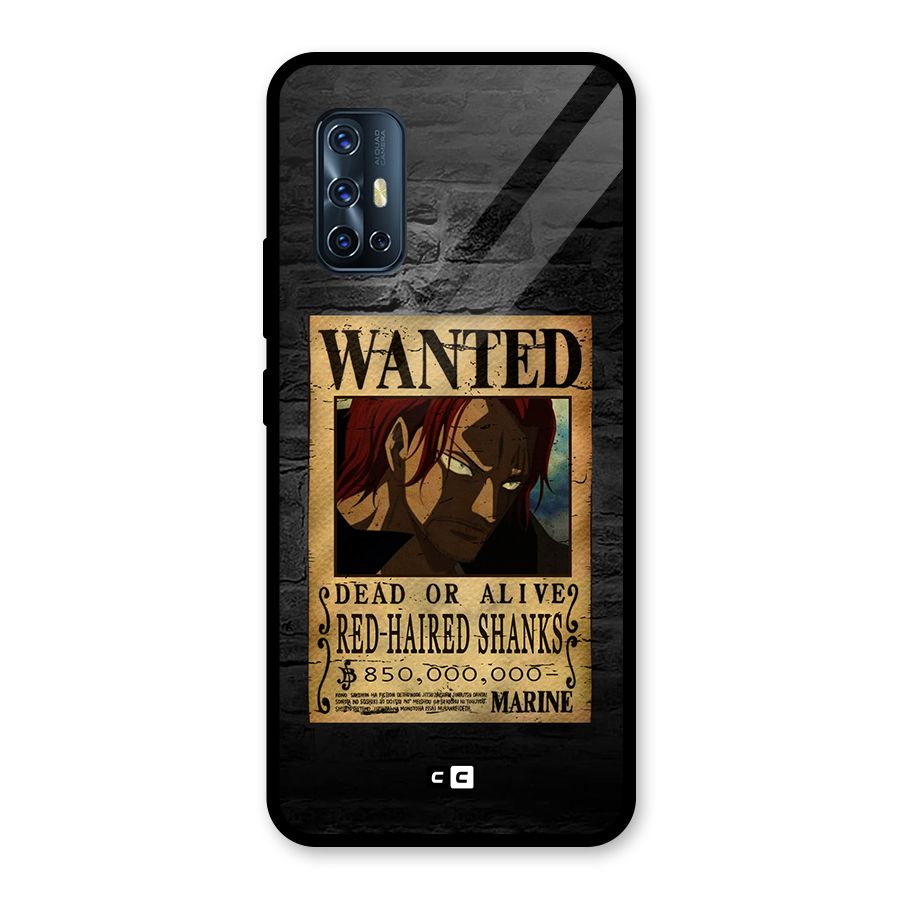 Shanks Wanted Glass Back Case for Vivo V17