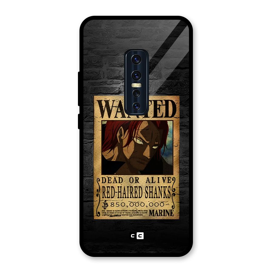 Shanks Wanted Glass Back Case for Vivo V17 Pro