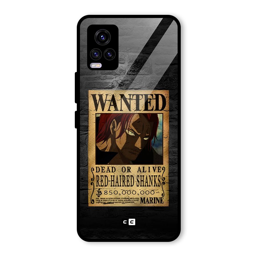 Shanks Wanted Glass Back Case for Vivo V20 2021