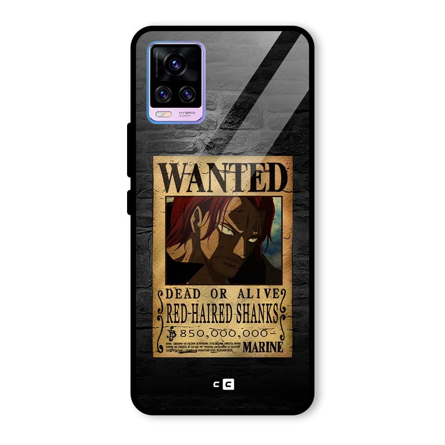 Shanks Wanted Glass Back Case for Vivo V20 Pro