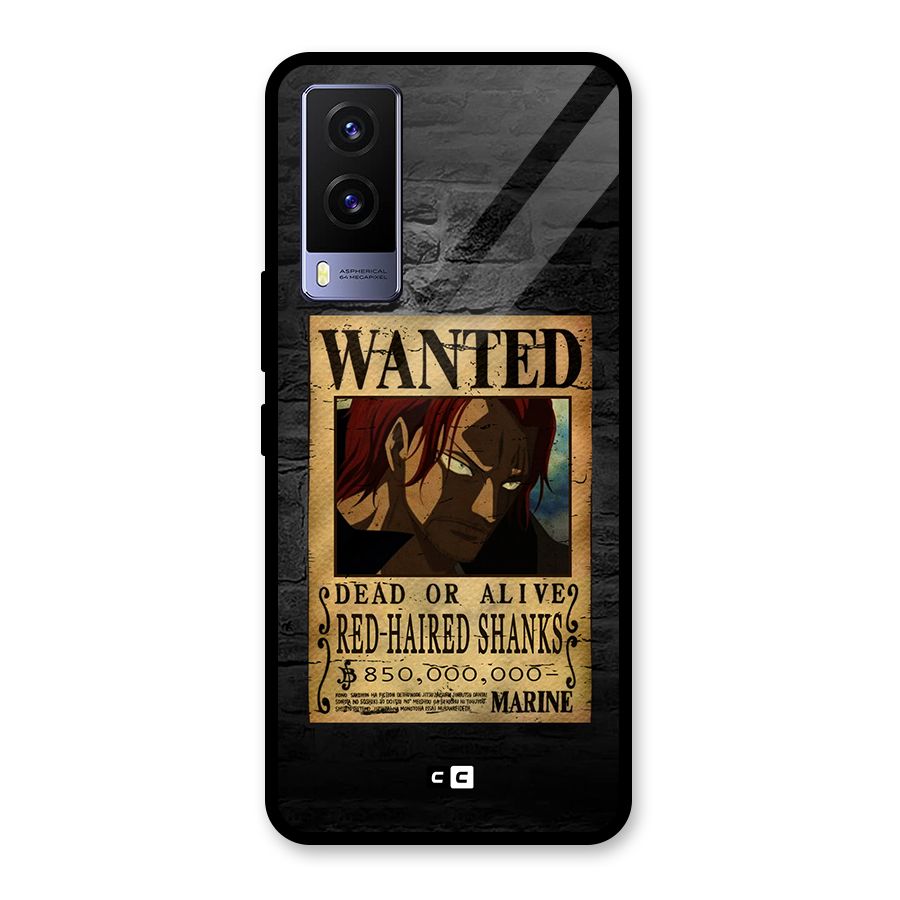 Shanks Wanted Glass Back Case for Vivo V21e 5G