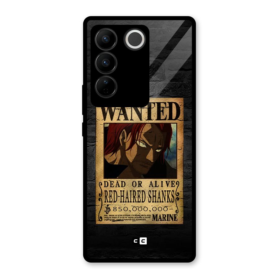 Shanks Wanted Glass Back Case for Vivo V27