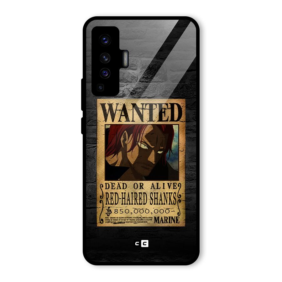 Shanks Wanted Glass Back Case for Vivo X50