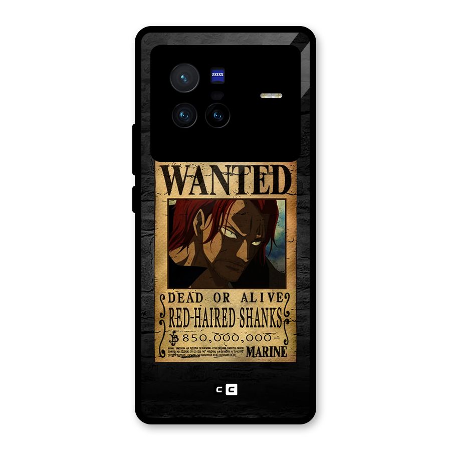 Shanks Wanted Glass Back Case for Vivo X80