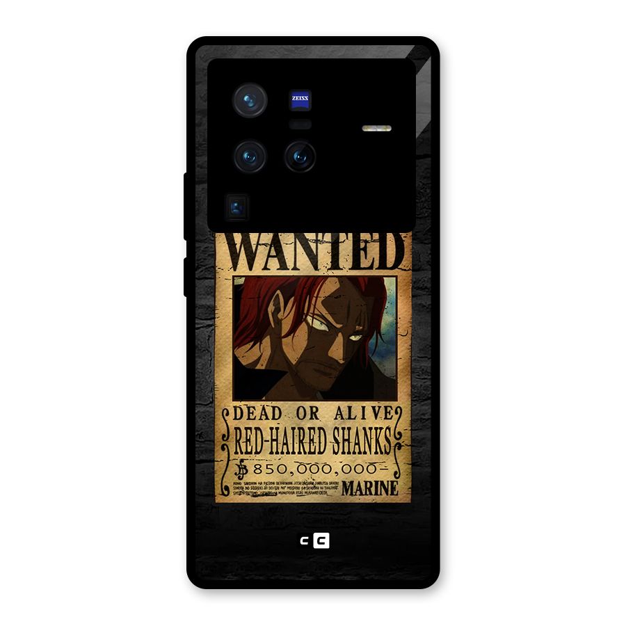 Shanks Wanted Glass Back Case for Vivo X80 Pro
