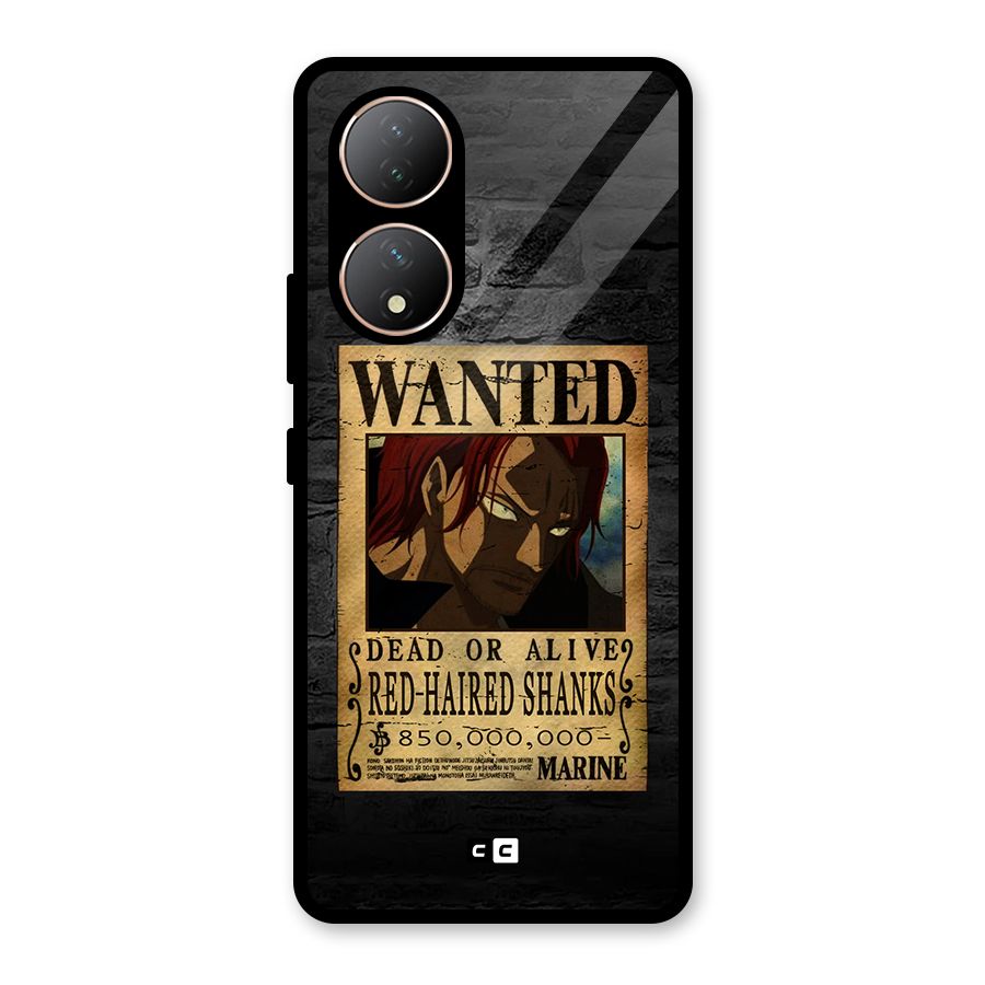 Shanks Wanted Glass Back Case for Vivo Y100A