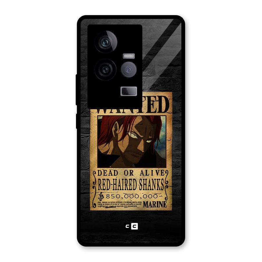 Shanks Wanted Glass Back Case for Vivo iQOO 11 5G