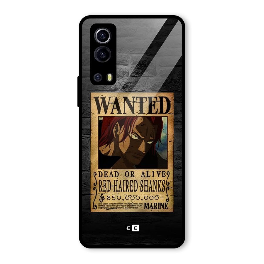 Shanks Wanted Glass Back Case for Vivo iQOO Z3