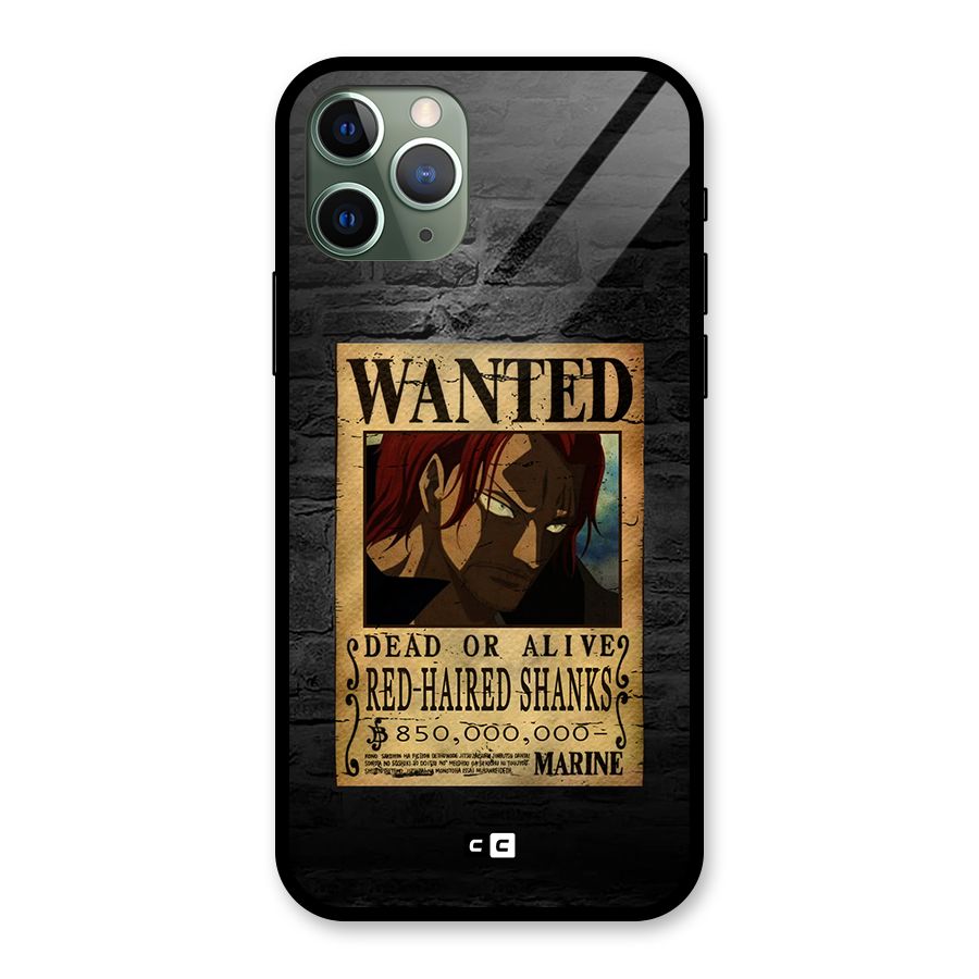 Shanks Wanted Glass Back Case for iPhone 11 Pro