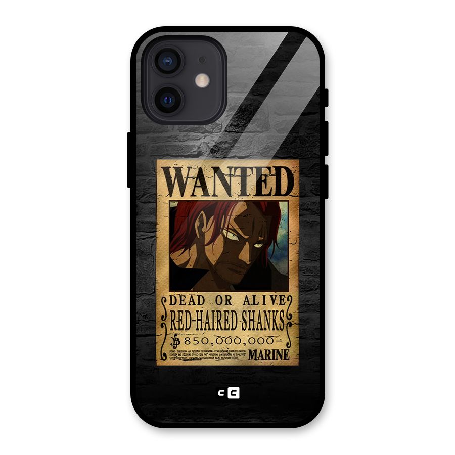Shanks Wanted Glass Back Case for iPhone 12