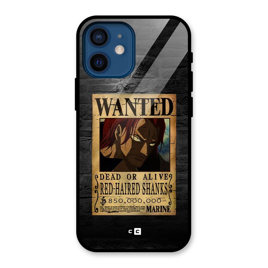 Shanks Wanted Glass Back Case for iPhone 12 Mini
