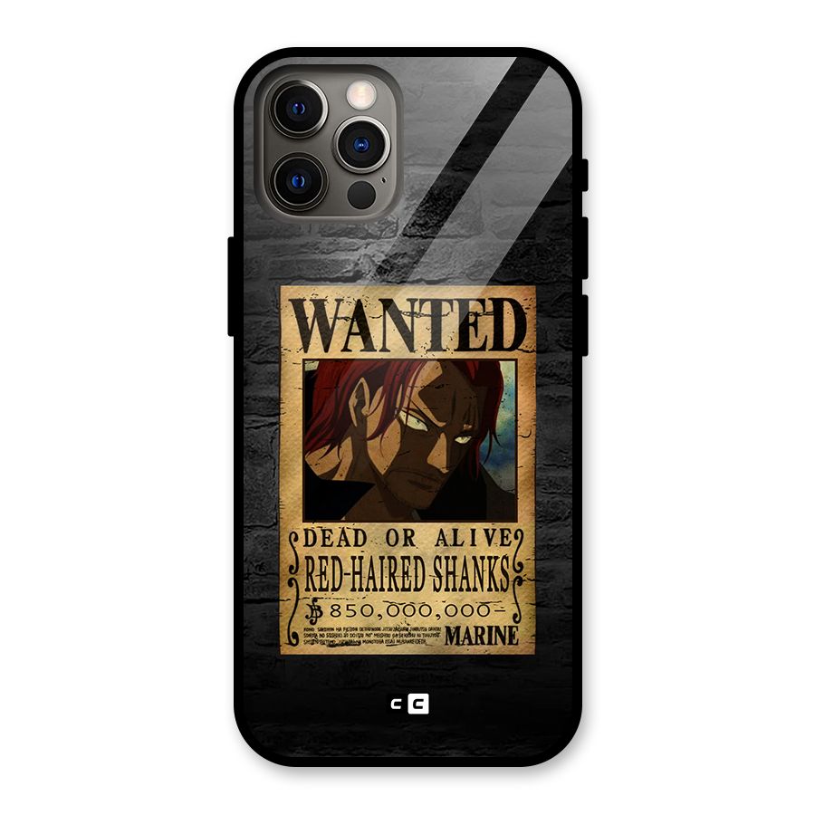 Shanks Wanted Glass Back Case for iPhone 12 Pro