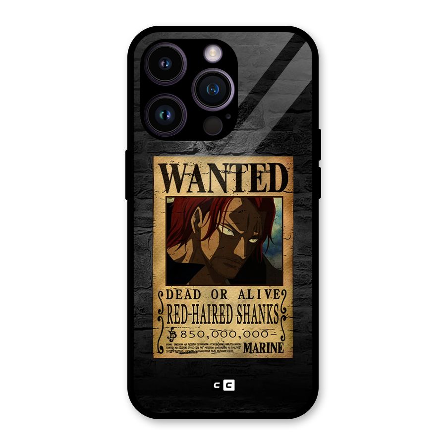 Shanks Wanted Glass Back Case for iPhone 14 Pro