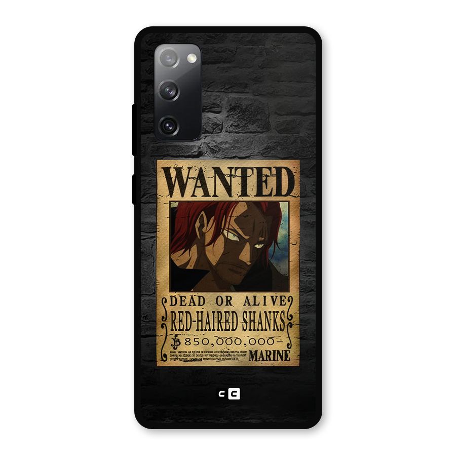 Shanks Wanted Metal Back Case for Galaxy S20 FE 5G
