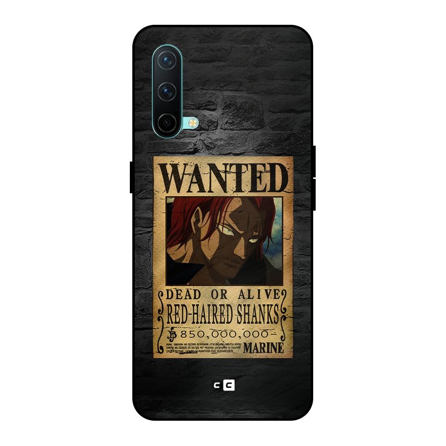Shanks Wanted Metal Back Case for OnePlus Nord CE 5G