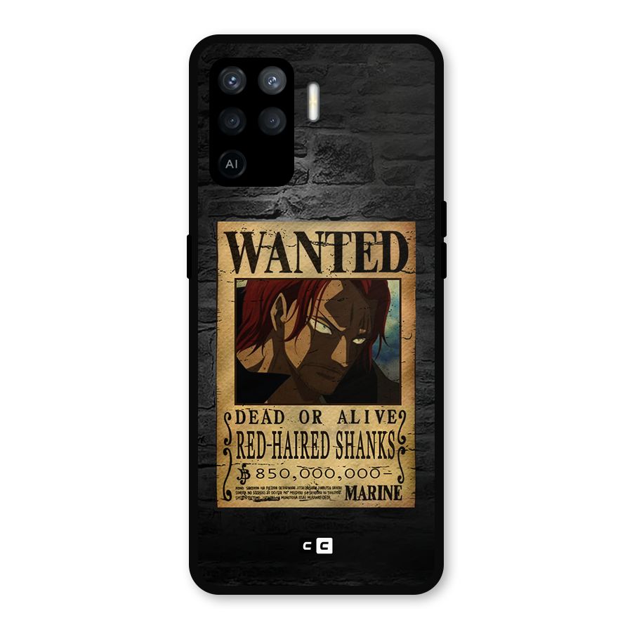 Shanks Wanted Metal Back Case for Oppo F19 Pro