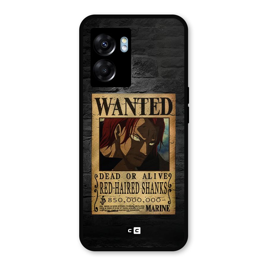 Shanks Wanted Metal Back Case for Oppo K10 (5G)