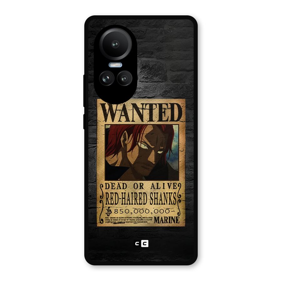 Shanks Wanted Metal Back Case for Oppo Reno10 Pro