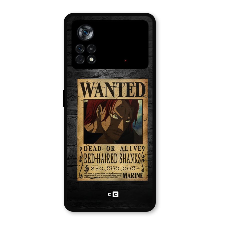 Shanks Wanted Metal Back Case for Poco X4 Pro 5G