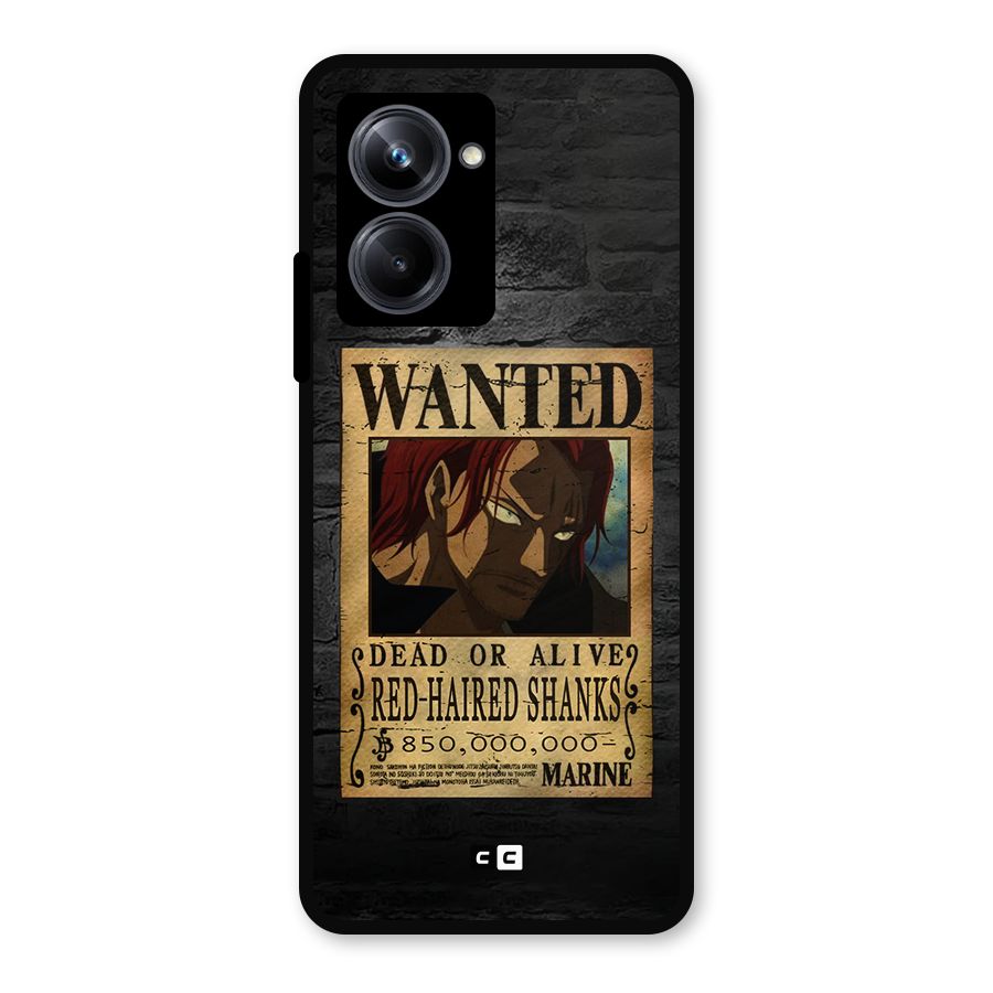 Shanks Wanted Metal Back Case for Realme 10 Pro