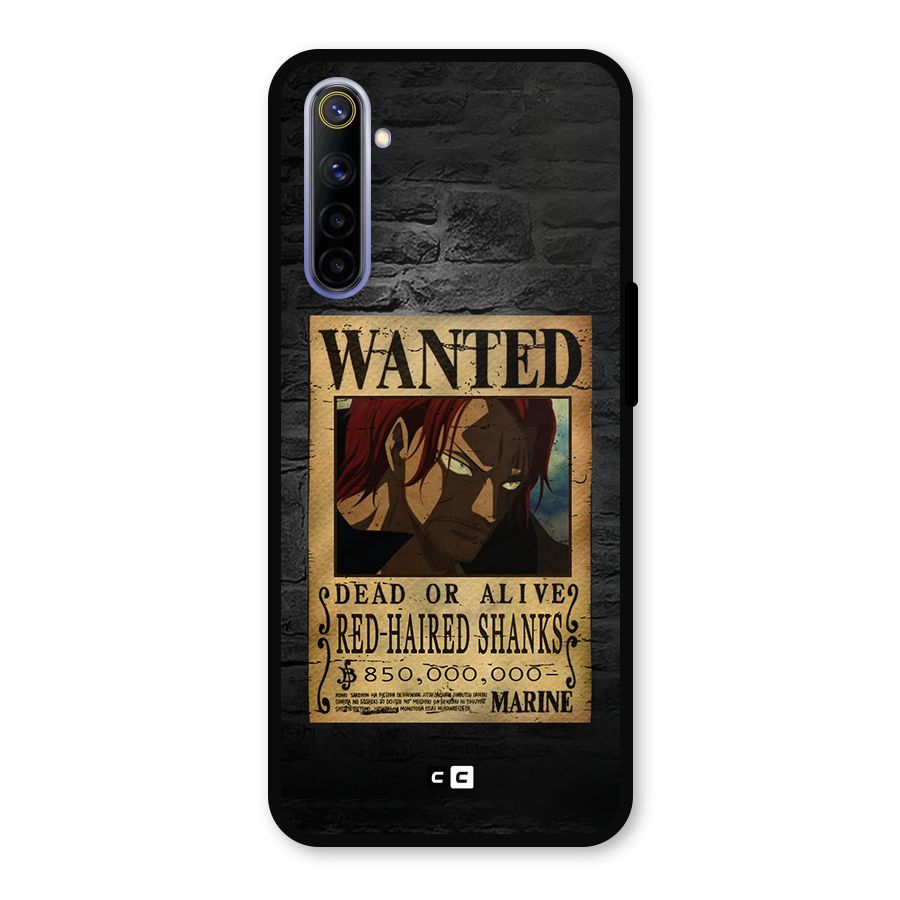 Shanks Wanted Metal Back Case for Realme 6