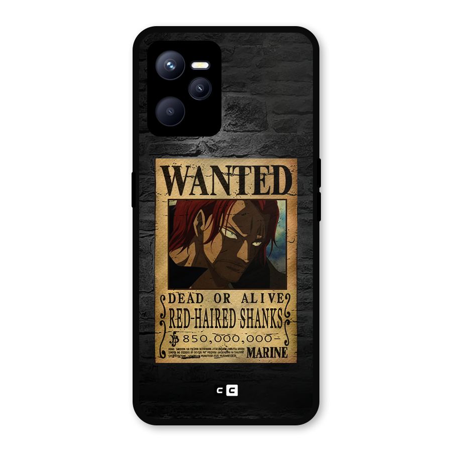 Shanks Wanted Metal Back Case for Realme C35