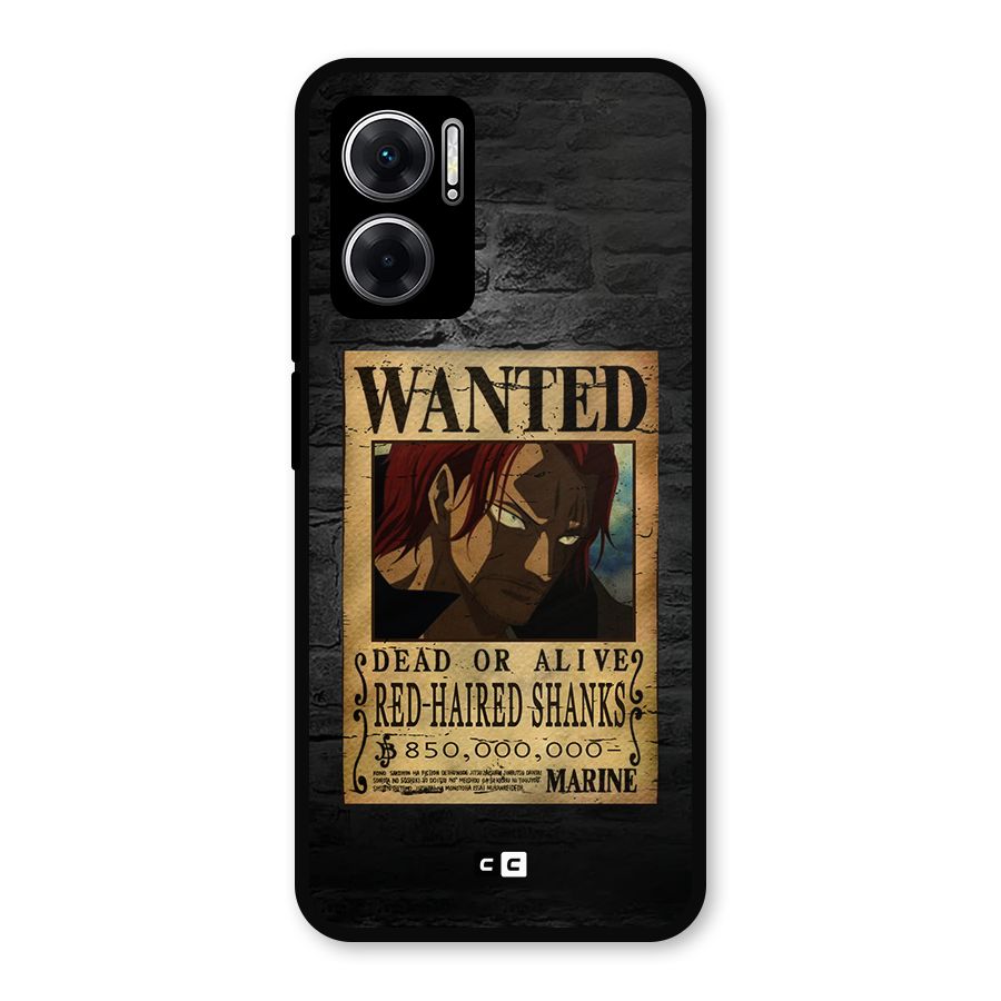 Shanks Wanted Metal Back Case for Redmi 11 Prime 5G