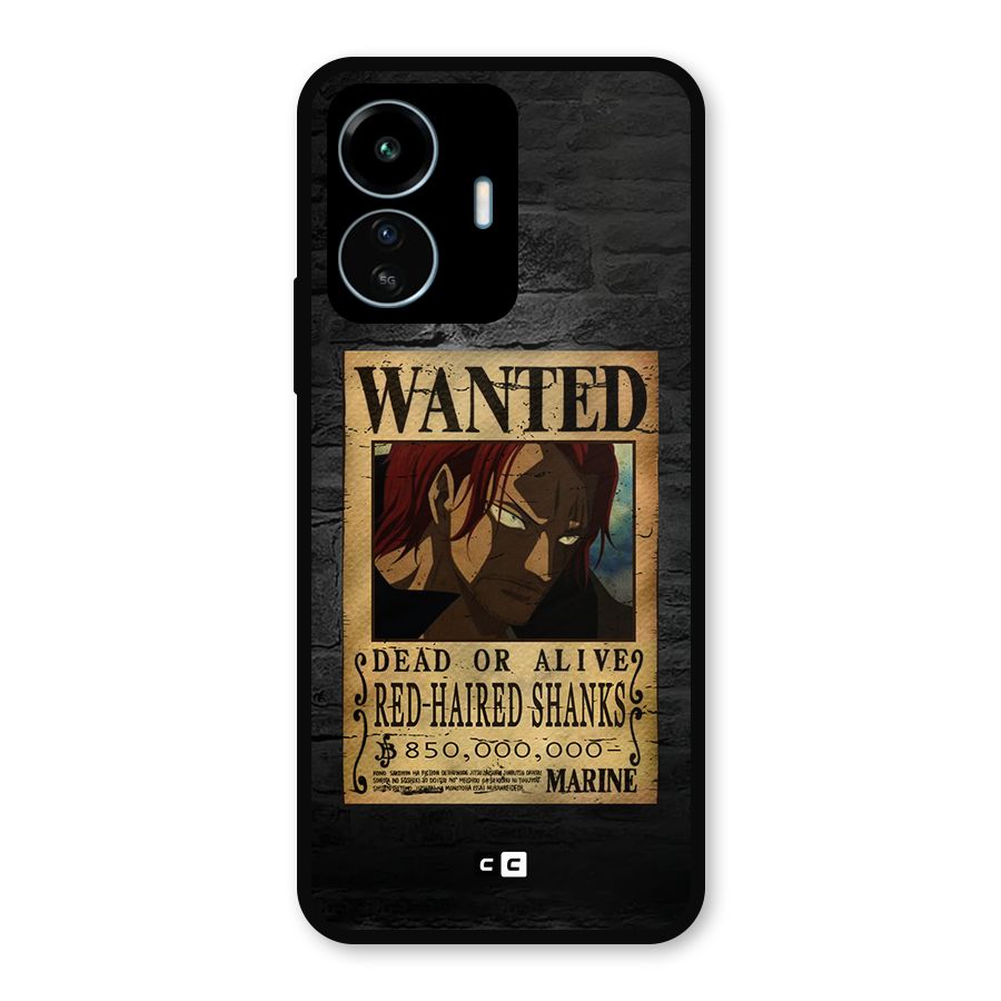 Shanks Wanted Metal Back Case for vivo iQOO Z6 Lite 5G
