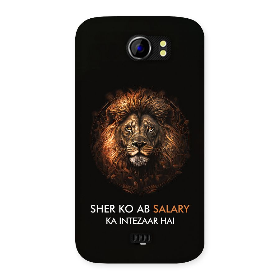 Sher On Salary Back Case for Canvas 2 A110