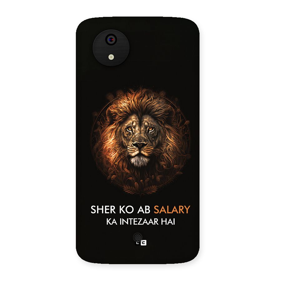 Sher On Salary Back Case for Canvas A1  AQ4501