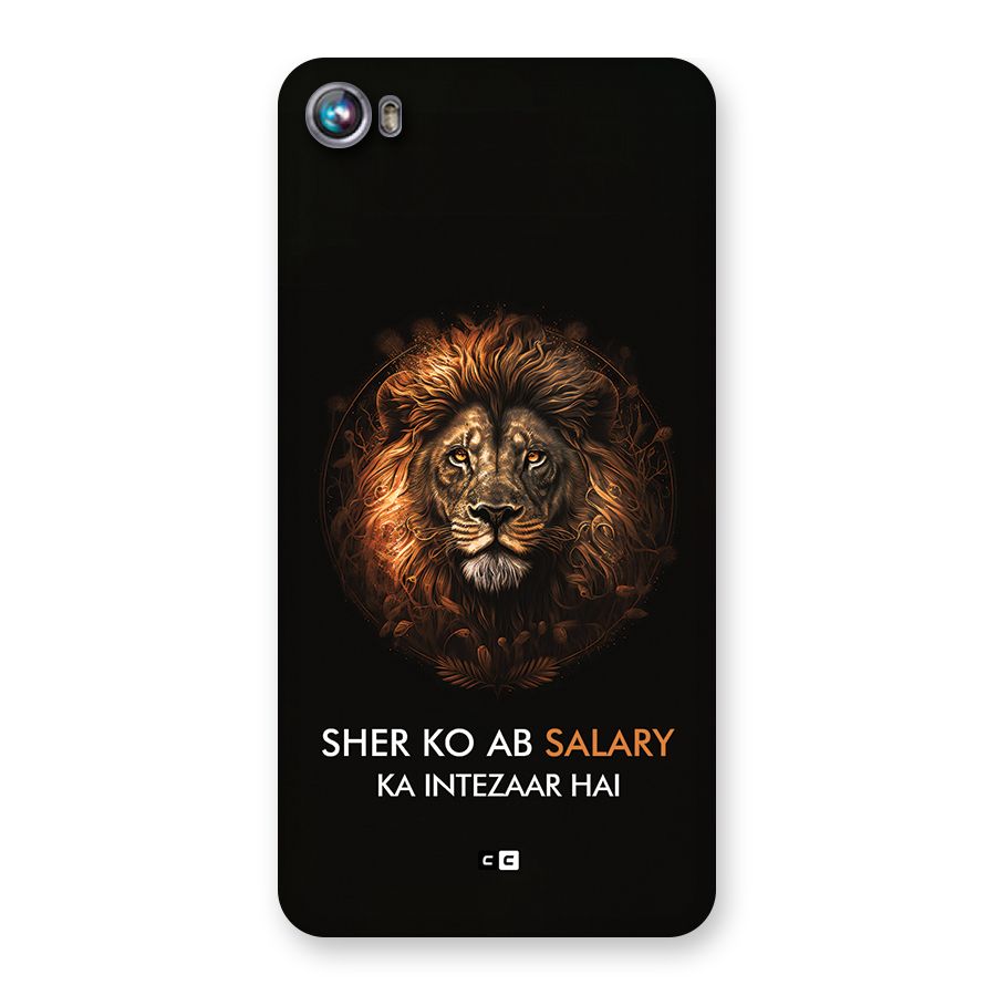 Sher On Salary Back Case for Canvas Fire 4 (A107)