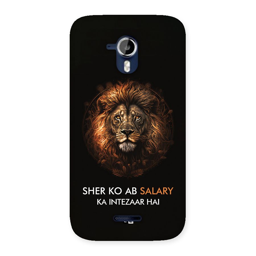 Sher On Salary Back Case for Canvas Magnus A117