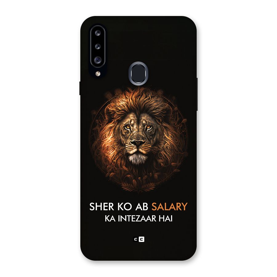 Sher On Salary Back Case for Galaxy A20s