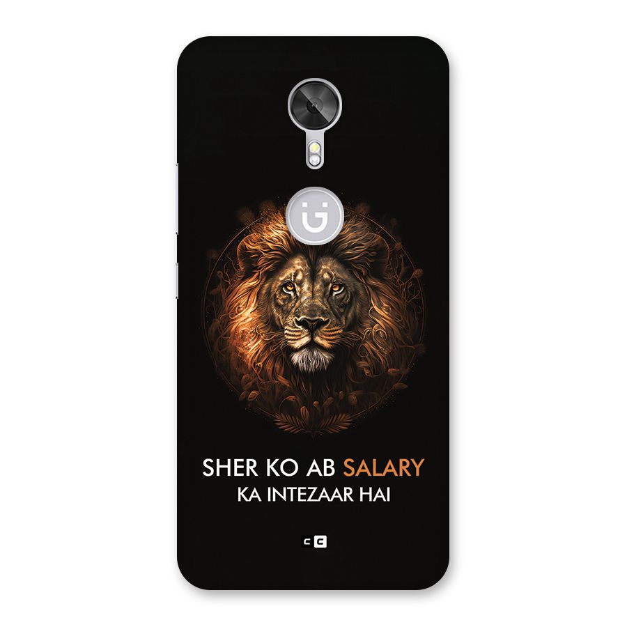 Sher On Salary Back Case for Gionee A1