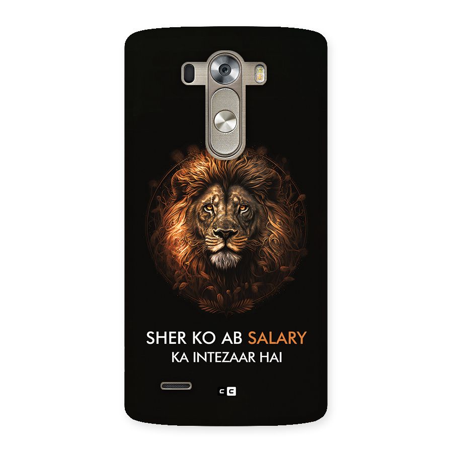 Sher On Salary Back Case for LG G3