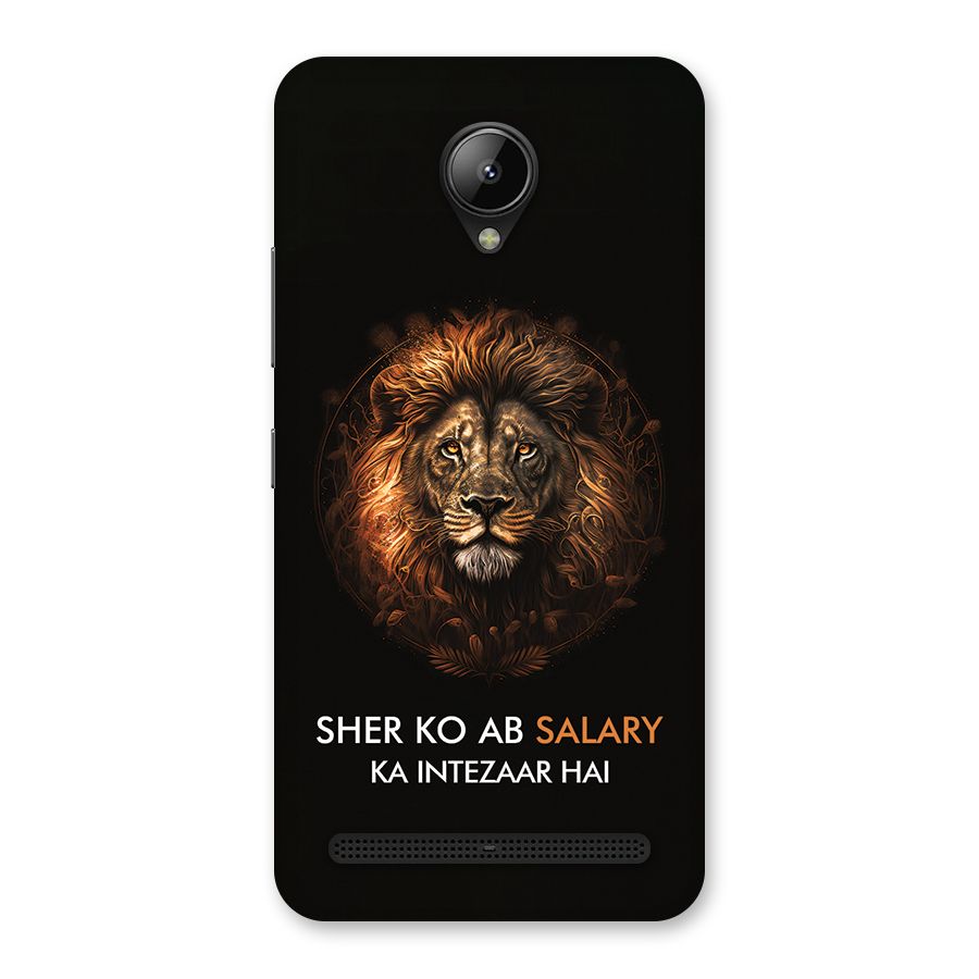 Sher On Salary Back Case for Lenovo C2