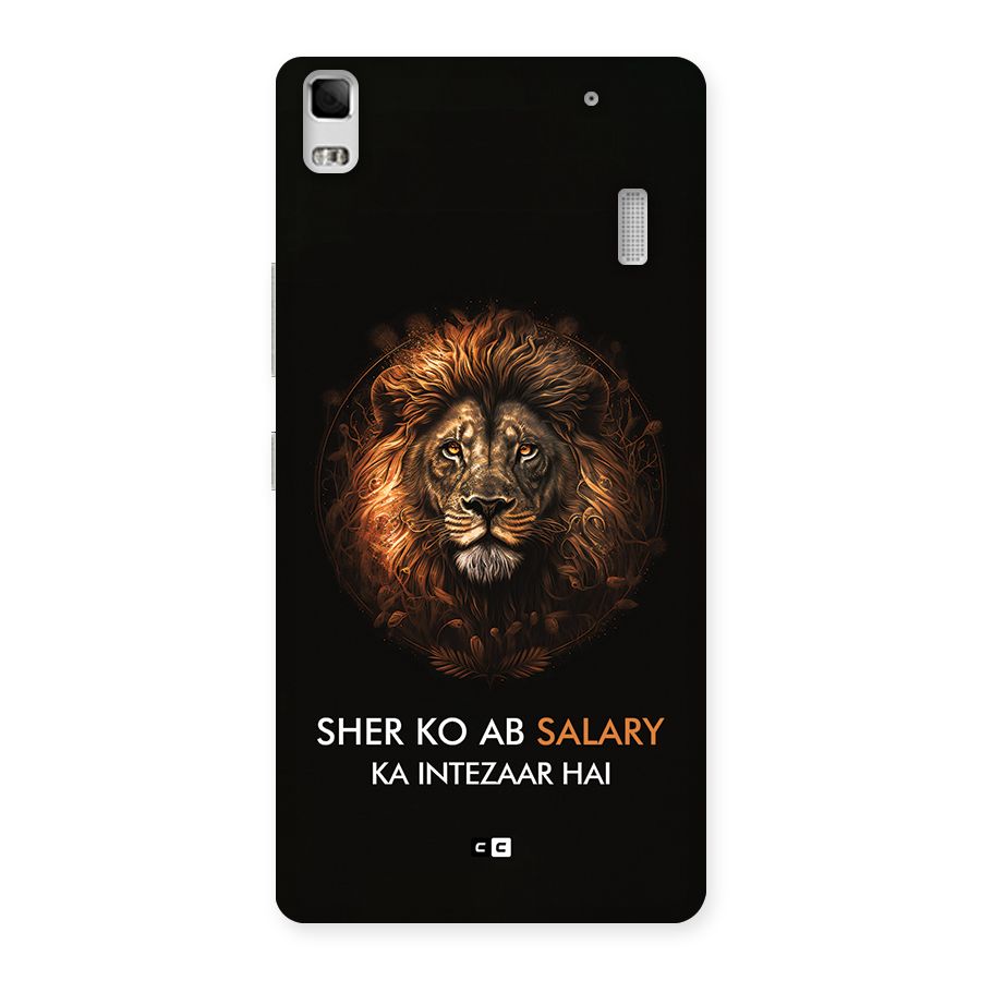 Sher On Salary Back Case for Lenovo K3 Note