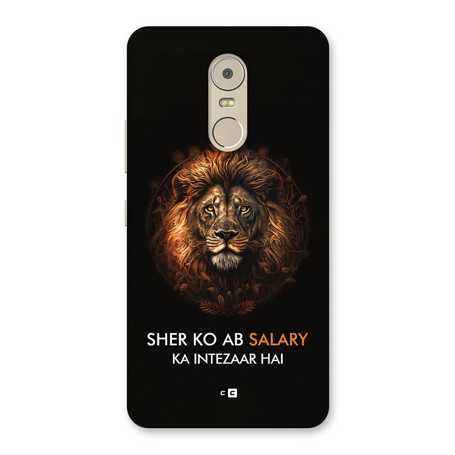 Sher On Salary Back Case for Lenovo K6 Note