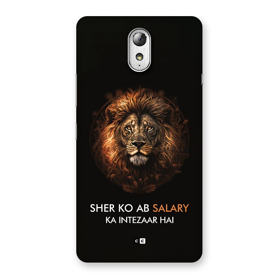 Sher On Salary Back Case for Lenovo Vibe P1M