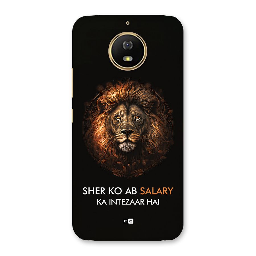 Sher On Salary Back Case for Moto G5s